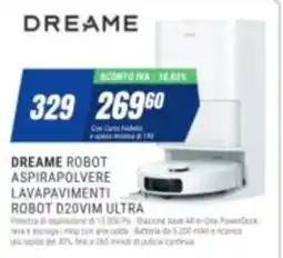 Leonardelli Dreame robot aspirapolvere lavapavimenti robot D20VIM Ultra offerta