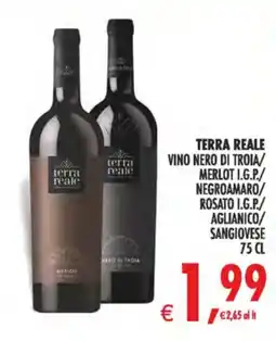 Deco Supermercati Terra Reale Vino Nero di Troia offerta