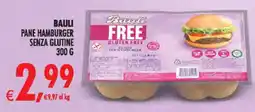Deco Iperstore Bauli pane hamburger senza glutine offerta