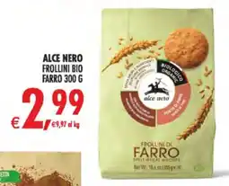 Deco Supermercati Alce nero frollini bio Farro offerta