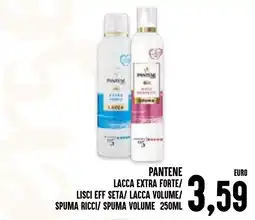 Al Discount Pantene lacca extra forte/ lisci eff seta/ lacca volume/ spuma ricci/ spuma volume offerta