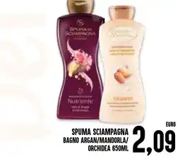Al Discount Spuma Sciampagna bagno argan/mandorla/orchidea offerta