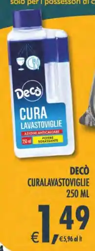 Deco Iperstore Decò cura lavastoviglie offerta