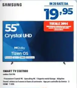 Elettrosintesi Samsung SMART TV 55U7000 offerta