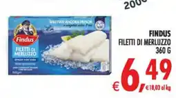 Deco Supermercati Findus filetti di merluzzo offerta