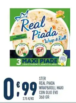 Gruppo Pascar Real Piada Wrap&Roll Maxi offerta