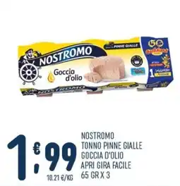 Gruppo Pascar Nostromo tonno pinne gialle goccia d'olio offerta