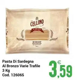Centro Cash Pasta Di Sardegna Al Bronzo Varie Trafile offerta