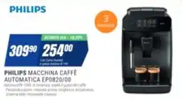 Leonardelli Philips macchina caffè automatica EP0820/00 offerta