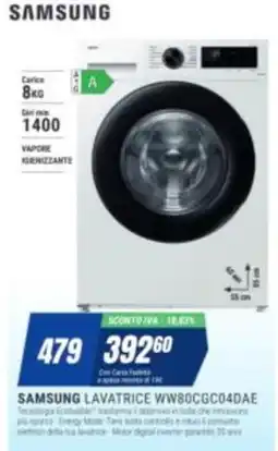 Leonardelli Samsung lavatrice WW80CGC04DAE offerta