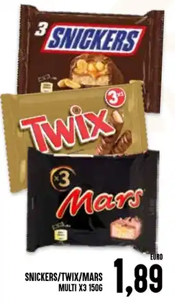 Al Discount Snickers/Twix/Mars offerta