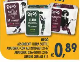 Deco Iperstore Decò assorbenti ultra sottili anatomici offerta