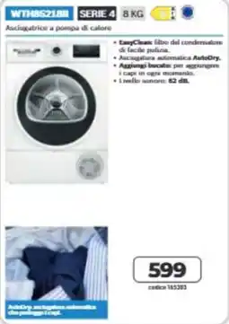 Elettrosintesi Asciugatrice a pompa di calore offerta