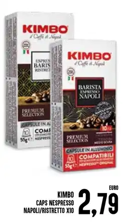 Al Discount Kimbo caps nespresso napoli/ristretto offerta
