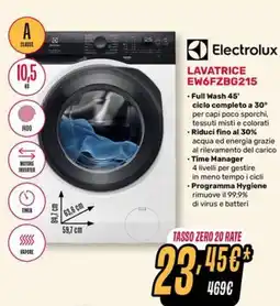 Fiducia & Convenienza Electrolux Lavatrice EW6FZBG215 offerta