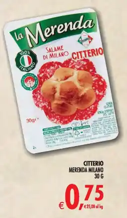 Deco Superstore La Merenda Salame di Milano Citterio offerta