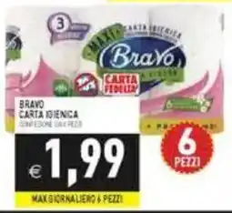 Pim Supermercati Bravo carta igienica offerta
