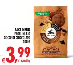 Deco Superstore Alce Nero Frollini Bio Gocce di Cioccolato offerta