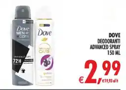 Deco Superstore Dove deodoranti advanced spray offerta