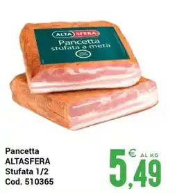 Centro Cash Pancetta Alta Sfera Stufata 1/2 offerta