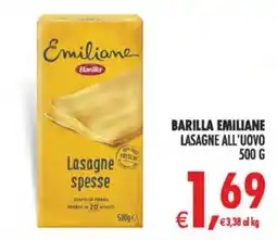 Deco Iperstore Barilla Emiliane Lasagne all'uovo offerta