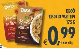 Deco Iperstore Decò Risotto vari tipi offerta
