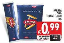 Deco Iperstore Barilla pasta formati classici offerta