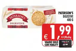 Deco Supermercati Paterson's digestive offerta