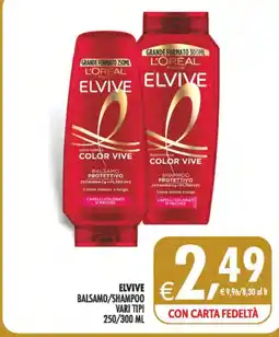 Deco Supermercati Elvive balsamo/shampoo offerta