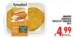 Deco Supermercati Amadori Cordon Bleu Prosciutto e Formaggio offerta