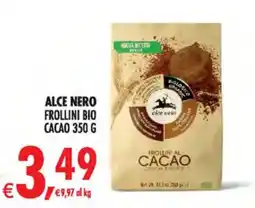 Deco Iperstore Alce Nero Frollini Bio Cacao offerta