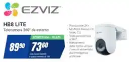 Leonardelli Ezviz HB8 Lite Telecamera 360° da esterno offerta