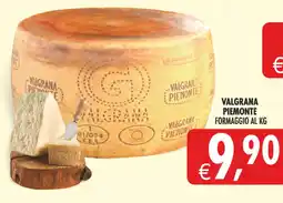 Deco Supermercati Valgrana Piemonte Formaggio offerta