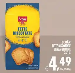 Deco Supermercati Schär Fette biscottate senza glutine offerta