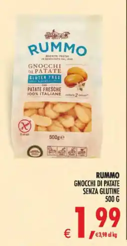 Deco Supermercati Rummo gnocchi di patate senza glutine offerta