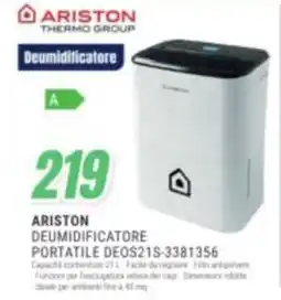 Leonardelli Ariston deumidificatore portatile offerta
