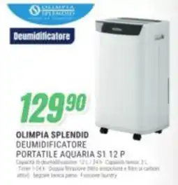 Leonardelli Olimpia Splendid deumidificatore portatile aquaria s1 12 p offerta