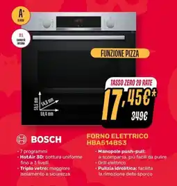 Fiducia & Convenienza Bosch Forno Elettrico offerta