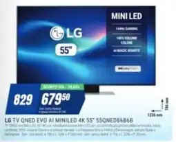 Leonardelli LG TV QNED EVO AI MINILED 4K 55" offerta