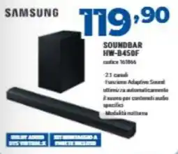 Elettrosintesi Samsung Soundbar HW-B450F offerta