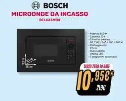 Fiducia & Convenienza Bosch Microonde da incasso offerta