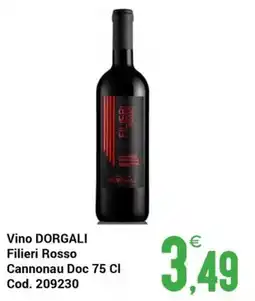 Centro Cash Vino DORGALI Filieri Rosso offerta