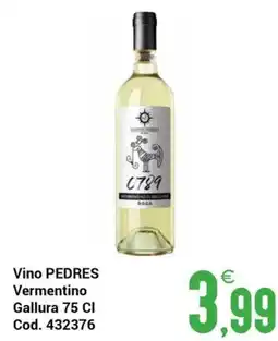 Centro Cash Vino PEDRES Vermentino offerta