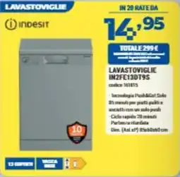 Elettrosintesi Lavastoviglie Indesit offerta
