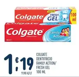Gruppo Pascar Colgate dentifricio family action/fresh gel offerta