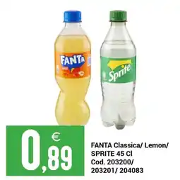 Centro Cash FANTA Classica/ Lemon/ SPRITE offerta