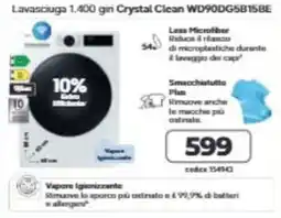 Elettrosintesi Lavasciuga 1.400 giri Crystal Clean offerta