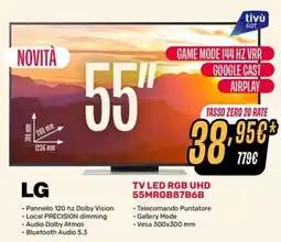 Fiducia & Convenienza LG TV LED RGB UHD 55MRGB87B6B offerta