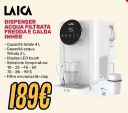 Fiducia & Convenienza Laica dispenser acqua filtrata fredda e calda offerta