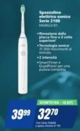 Leonardelli Spazzolino elettrico sonico Serie 2100 offerta